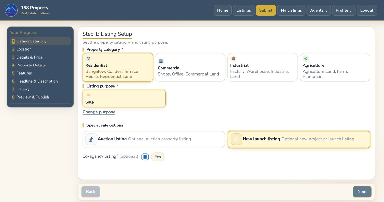 EasyTools Malaysia property submission and real estate website system preview